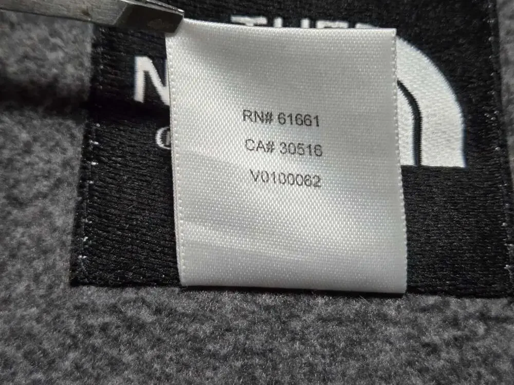 Vintage The North Face Denali Fleece Jacket Size XL Gray and Black